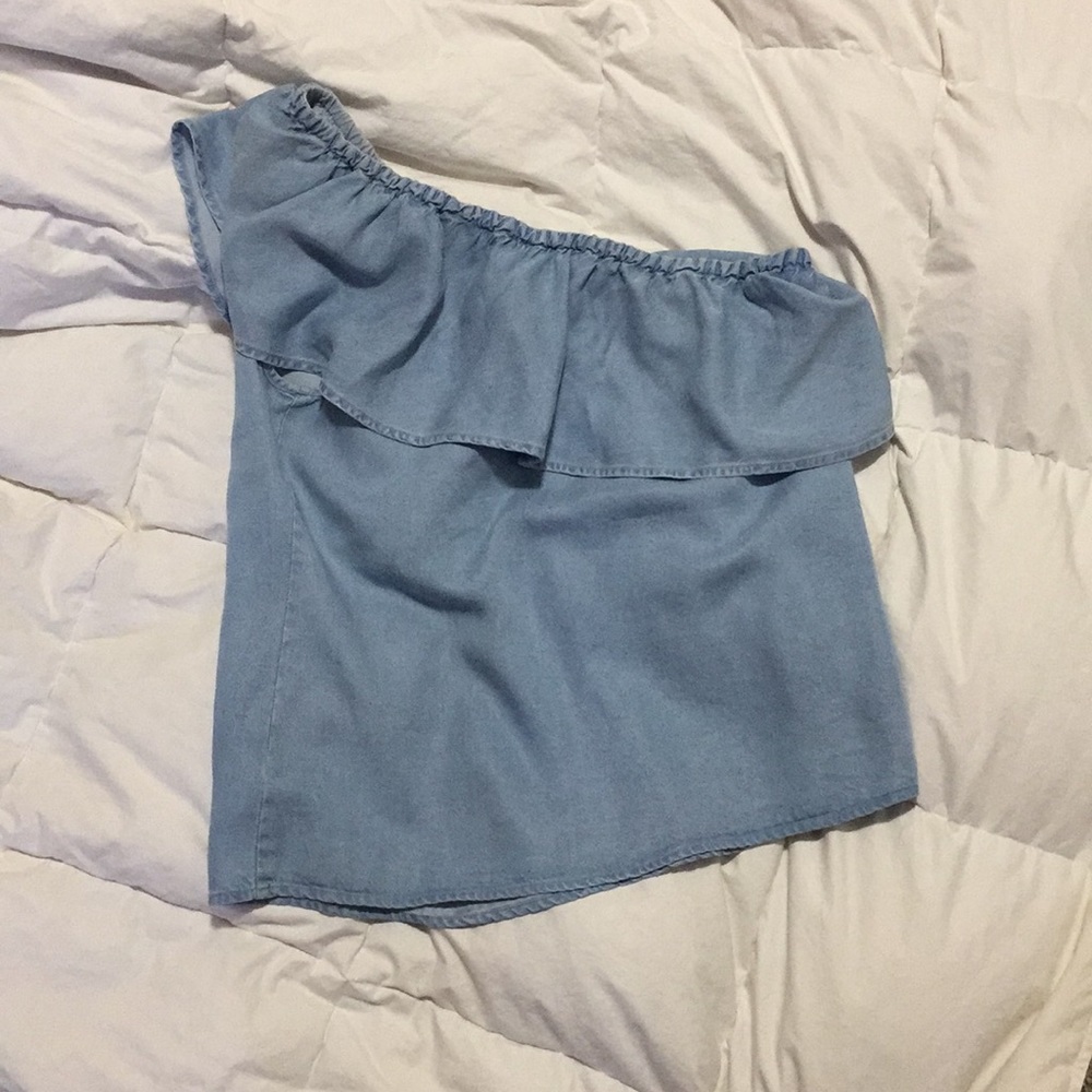 Of the should denim 7 famk top